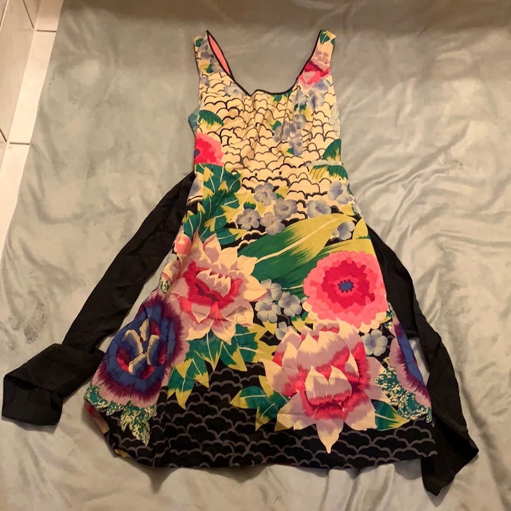 Vibrant Floral Sleeveless Dress